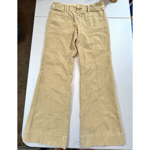 Vtg Y2K American Eagle Velvet Low Rise Boot Cut Flare Pants Sz 8 Festival Boho
